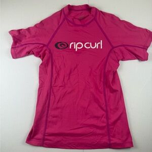 Rip Curl girl Pink Rash Guard Swim Tee